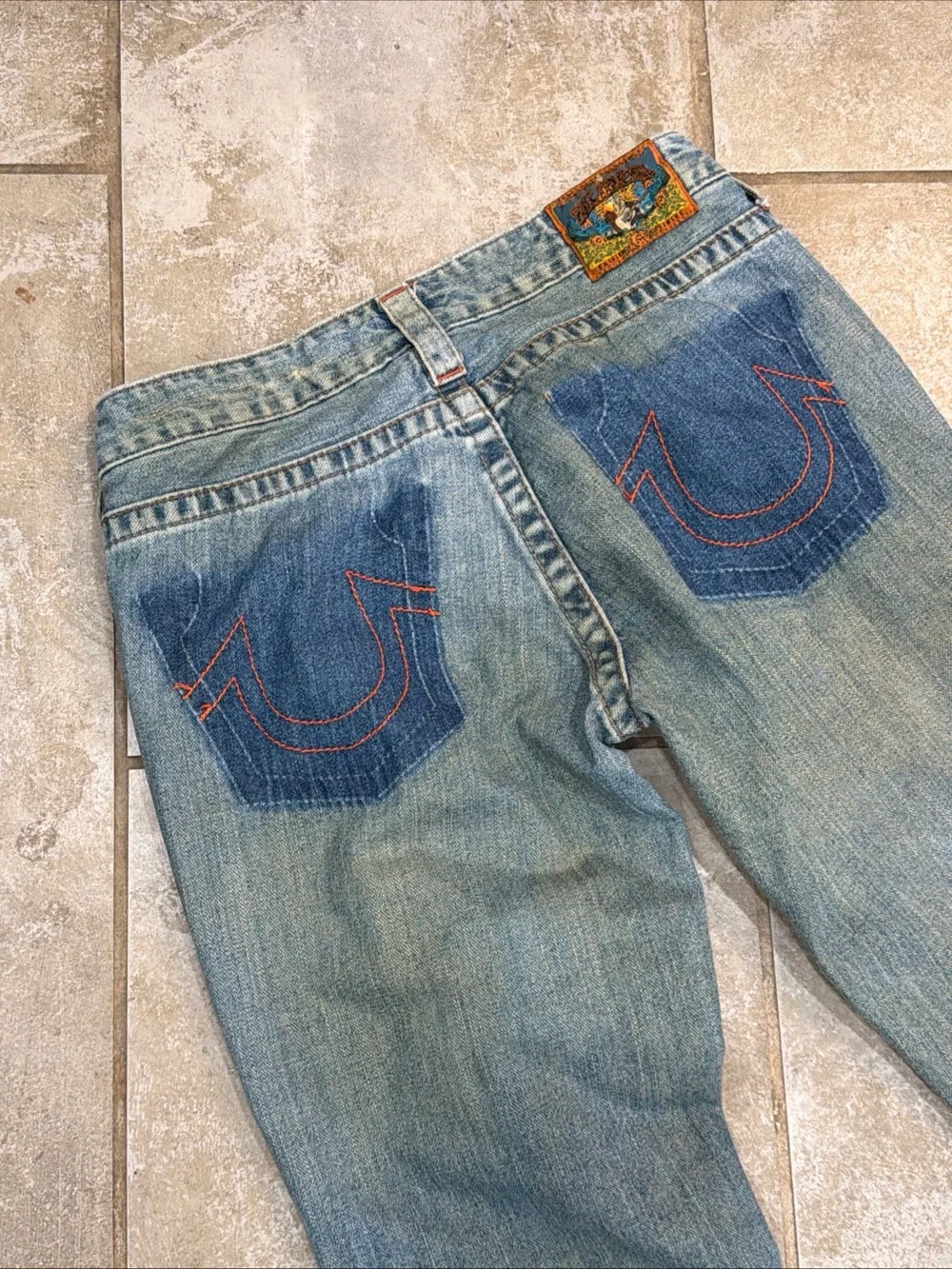 True Religion Festival Jeans Distressed/Vintage 2004 Bobby Berkley Size 28